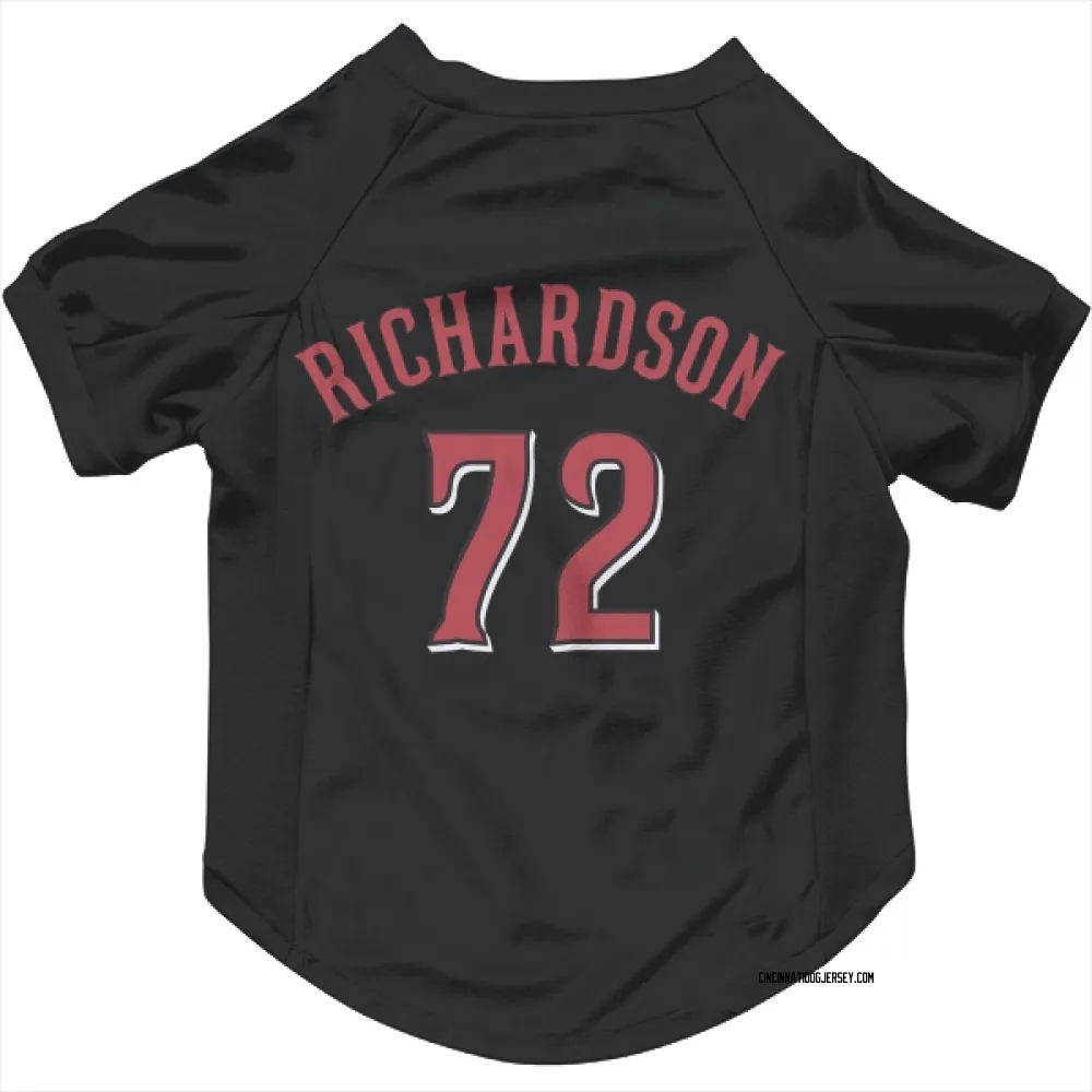 Cincinnati Reds Lyon Richardson Black Pet Jersey for Dog & Cat