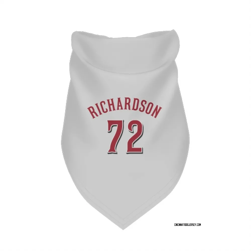 Cincinnati Reds Lyon Richardson White Pet Bandana for Dog & Cat