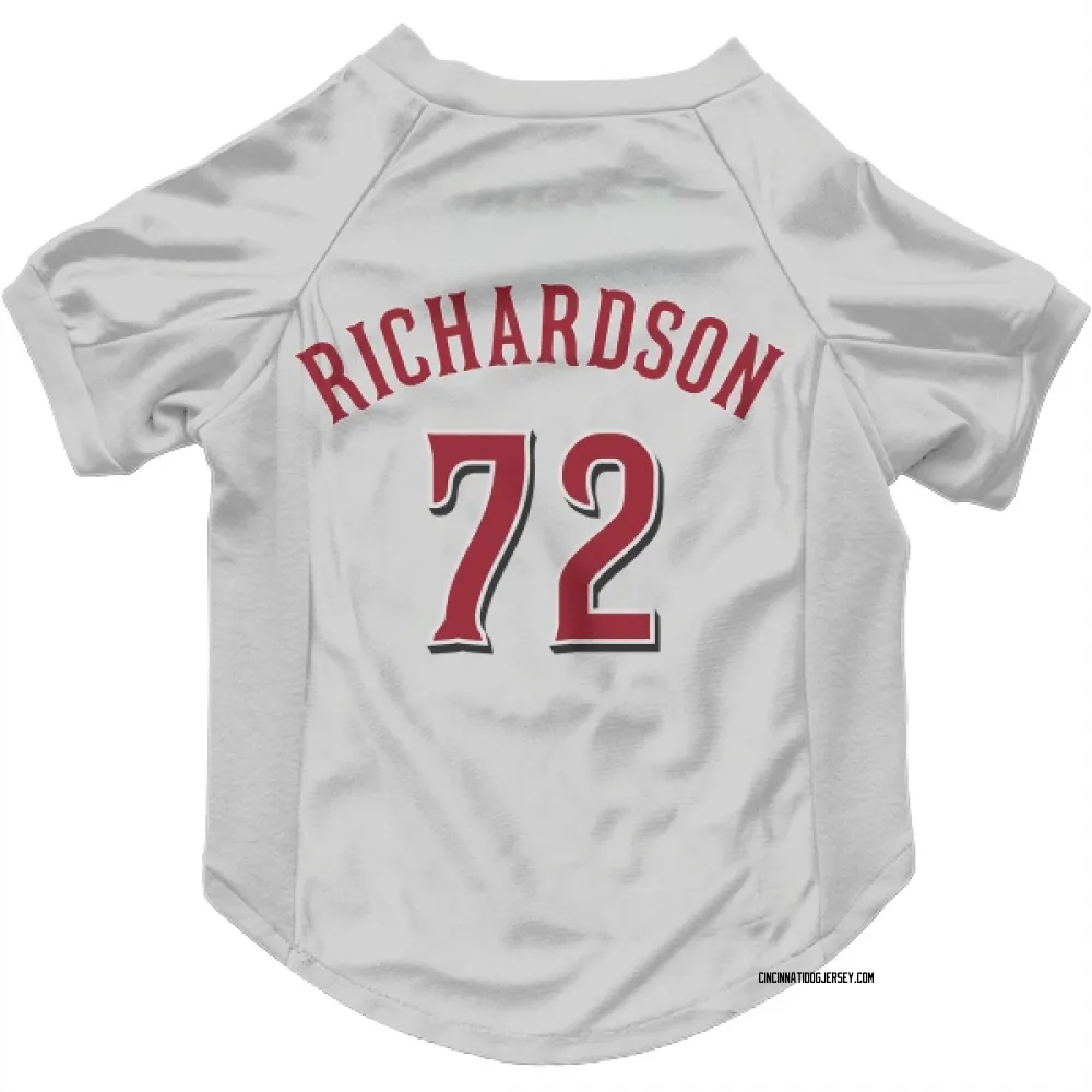 Cincinnati Reds Lyon Richardson White Pet Jersey for Dog & Cat