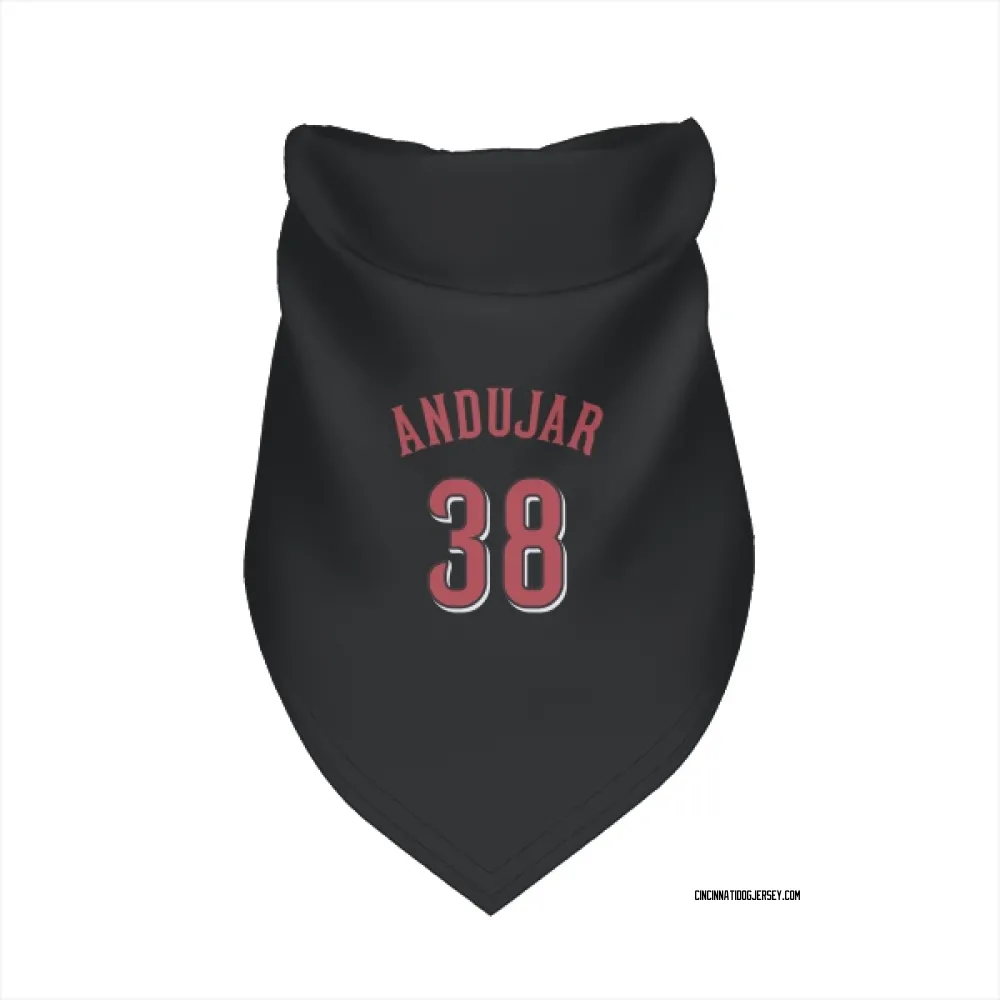 Cincinnati Reds Miguel Andujar Black Pet Bandana for Dog & Cat