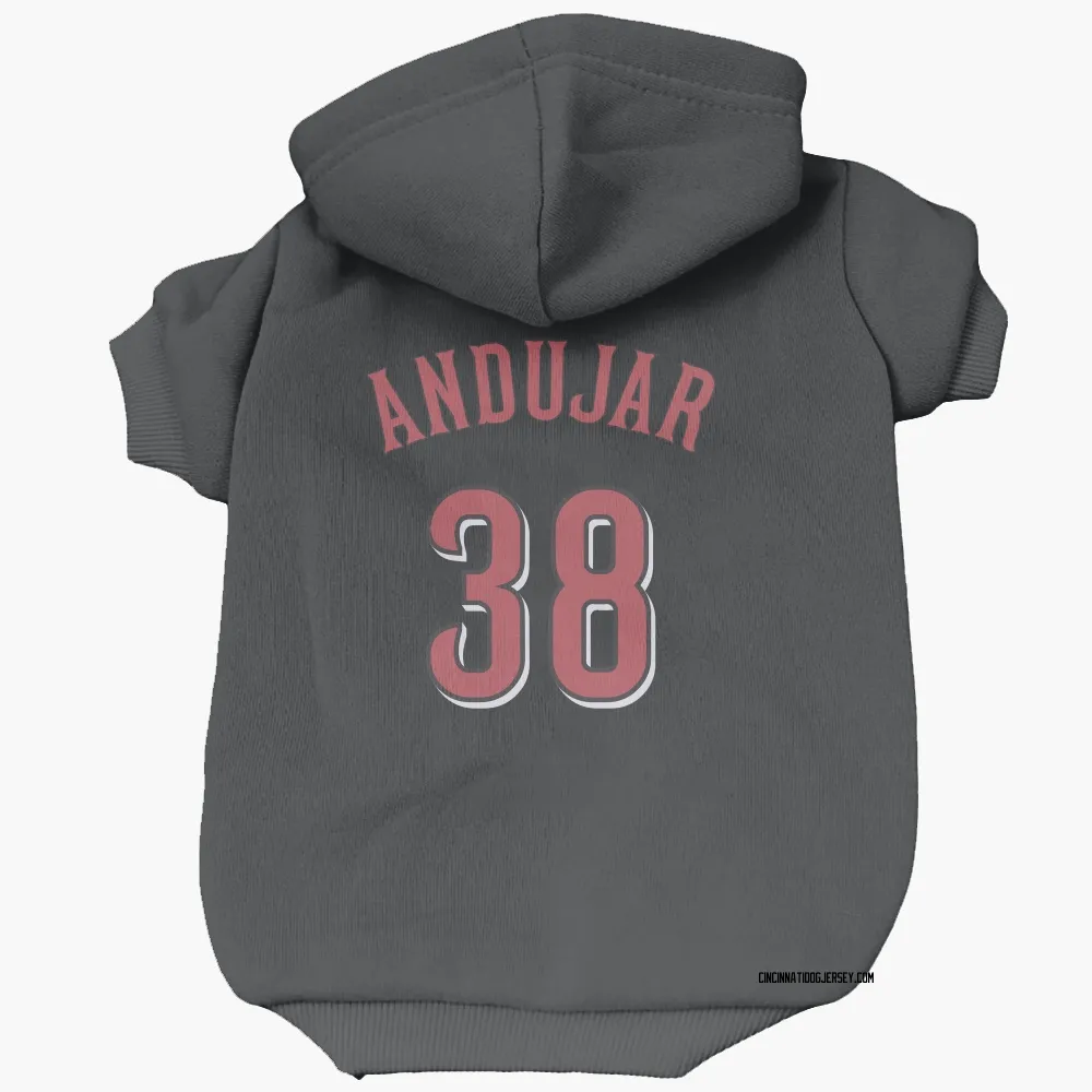 Cincinnati Reds Miguel Andujar Black Pet Hoodie for Dog & Cat