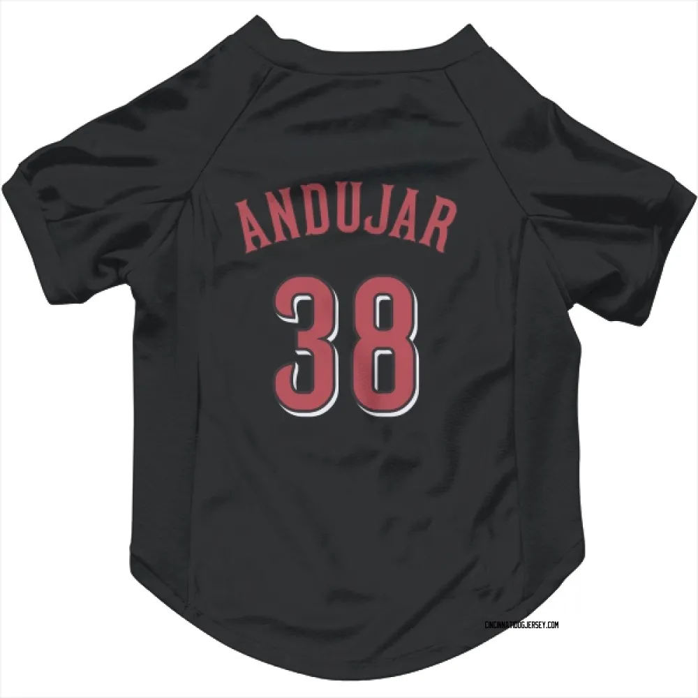 Cincinnati Reds Miguel Andujar Black Pet Jersey for Dog & Cat