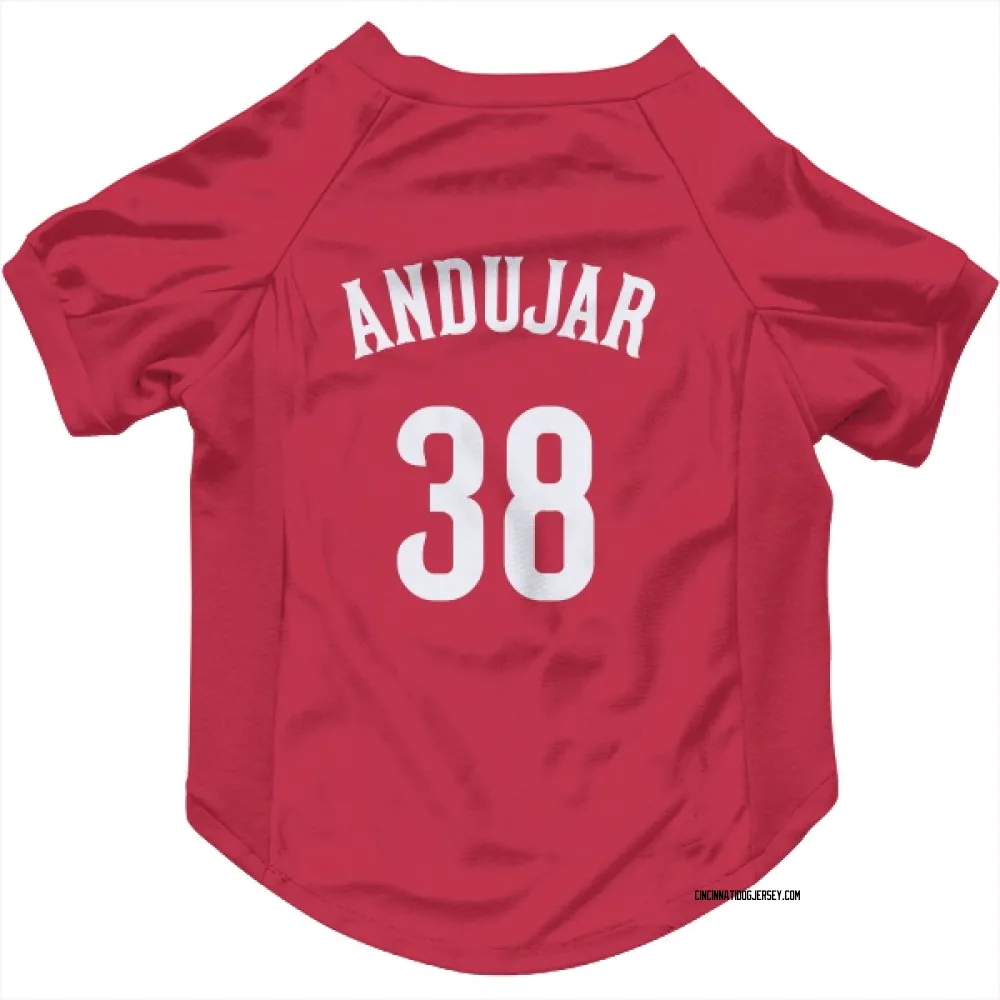 Cincinnati Reds Miguel Andujar Red Pet Jersey for Dog & Cat