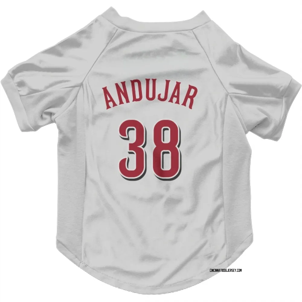 Cincinnati Reds Miguel Andujar White Pet Jersey for Dog & Cat