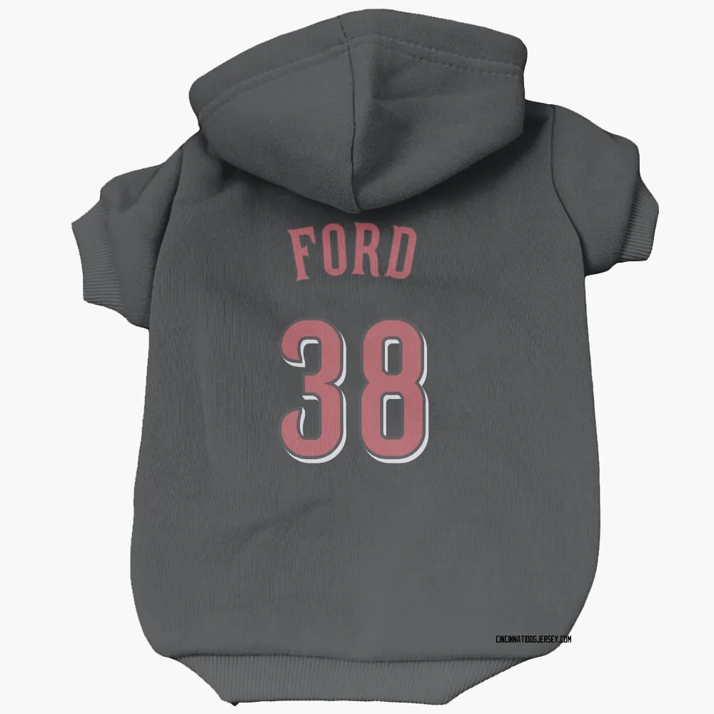Cincinnati Reds Mike Ford Black Pet Hoodie for Dog & Cat