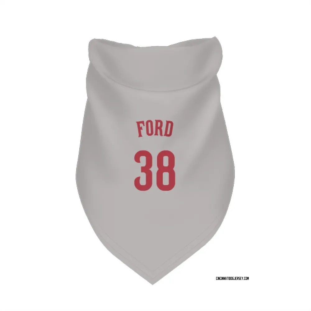 Cincinnati Reds Mike Ford Gray Pet Bandana for Dog & Cat