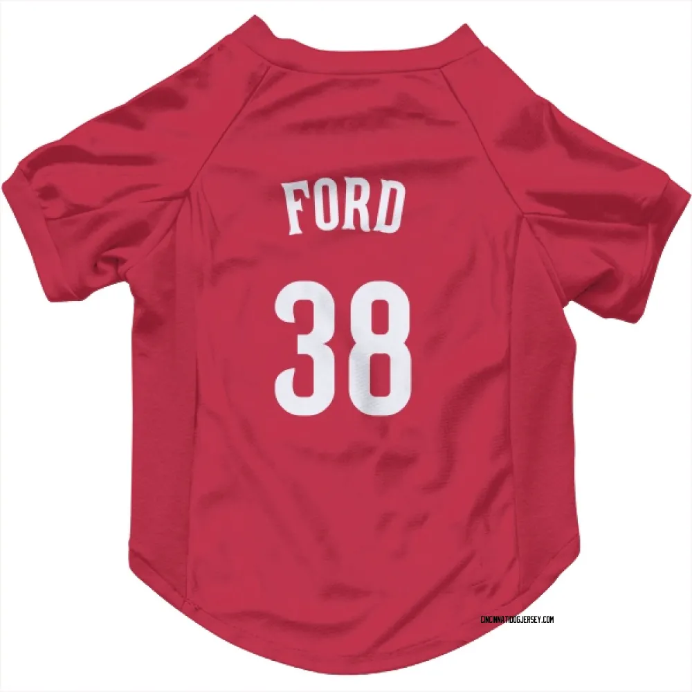 Cincinnati Reds Mike Ford Red Pet Jersey for Dog & Cat