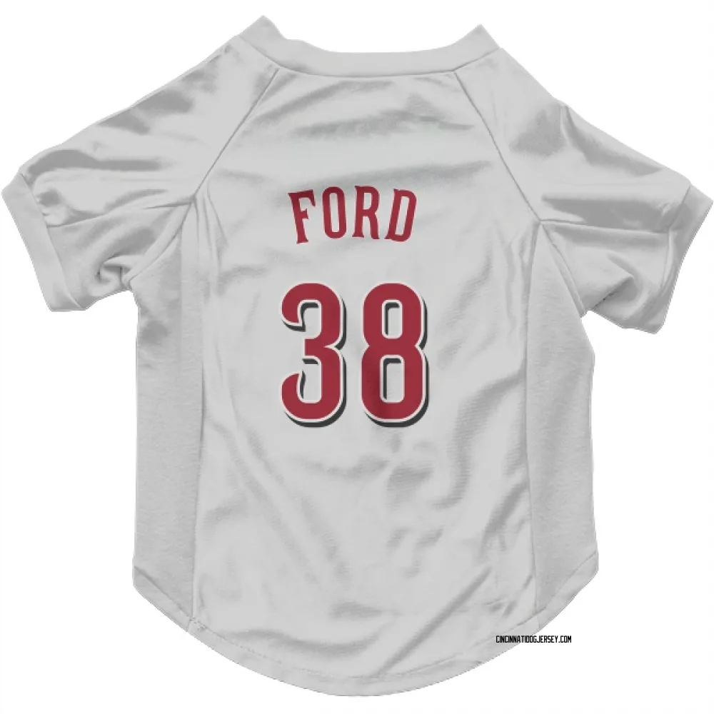 Cincinnati Reds Mike Ford White Pet Jersey for Dog & Cat
