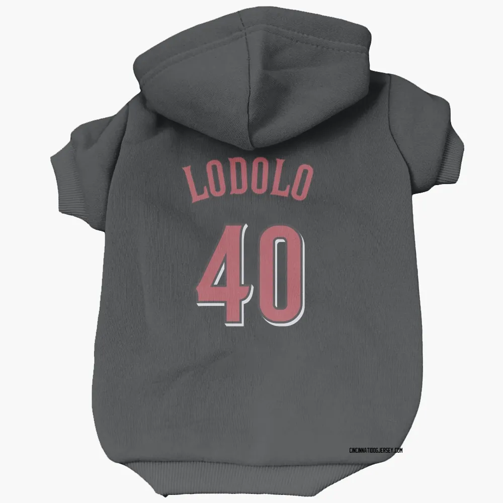 Cincinnati Reds Nick Lodolo Black Pet Hoodie for Dog & Cat