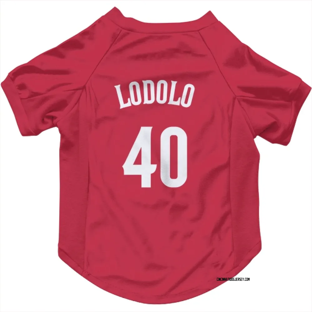 Cincinnati Reds Nick Lodolo Red Pet Jersey for Dog & Cat