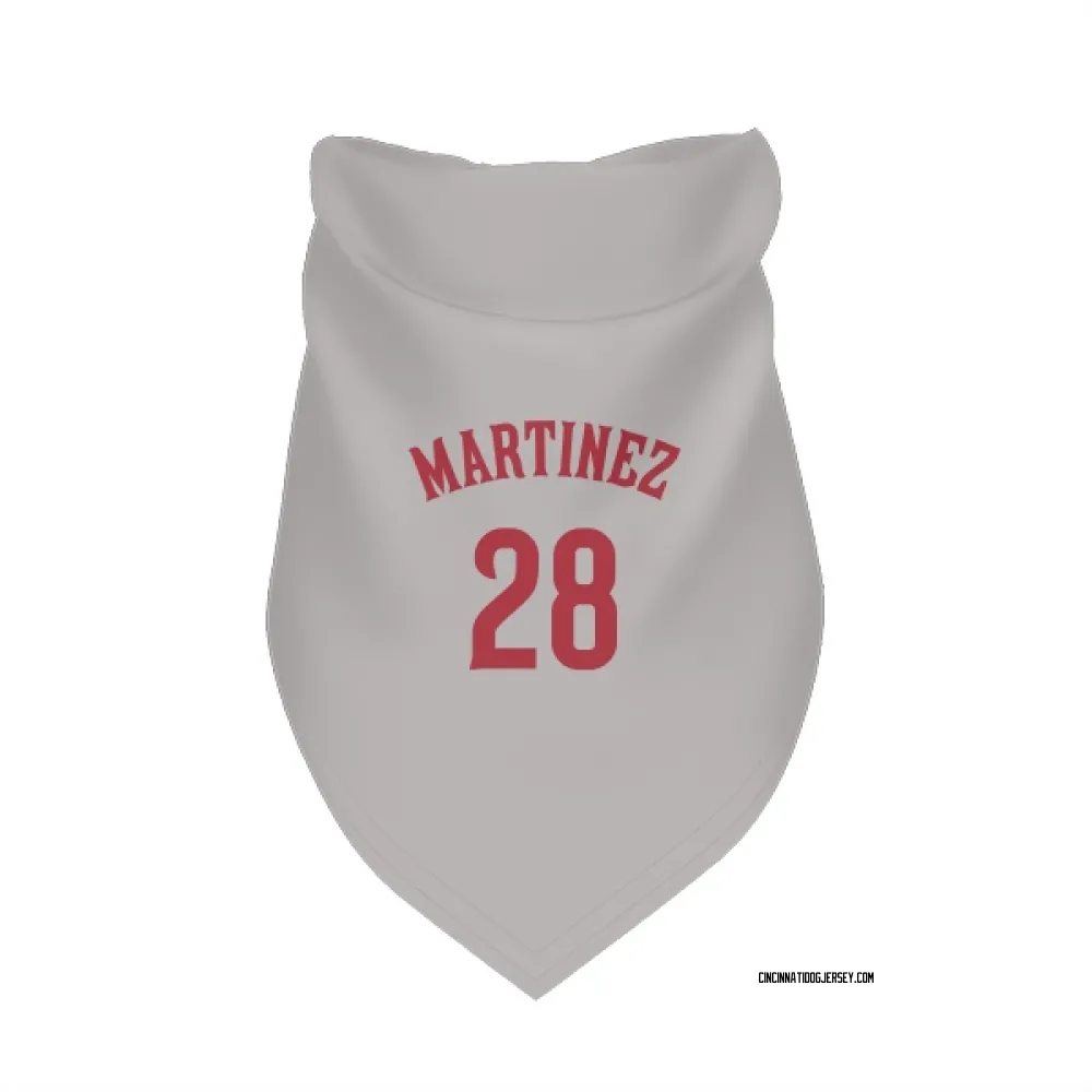 Cincinnati Reds Nick Martinez Gray Pet Bandana for Dog & Cat