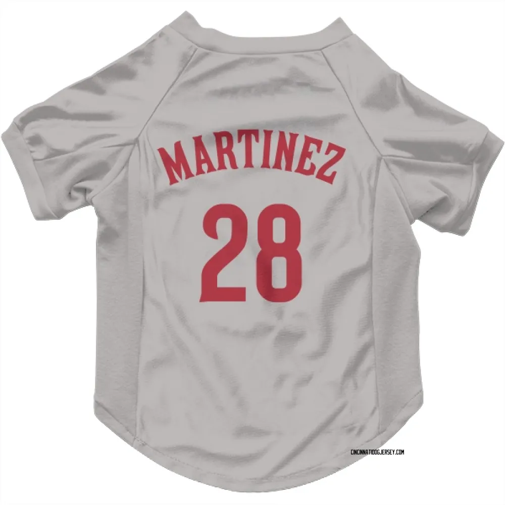Cincinnati Reds Nick Martinez Gray Pet Jersey for Dog & Cat