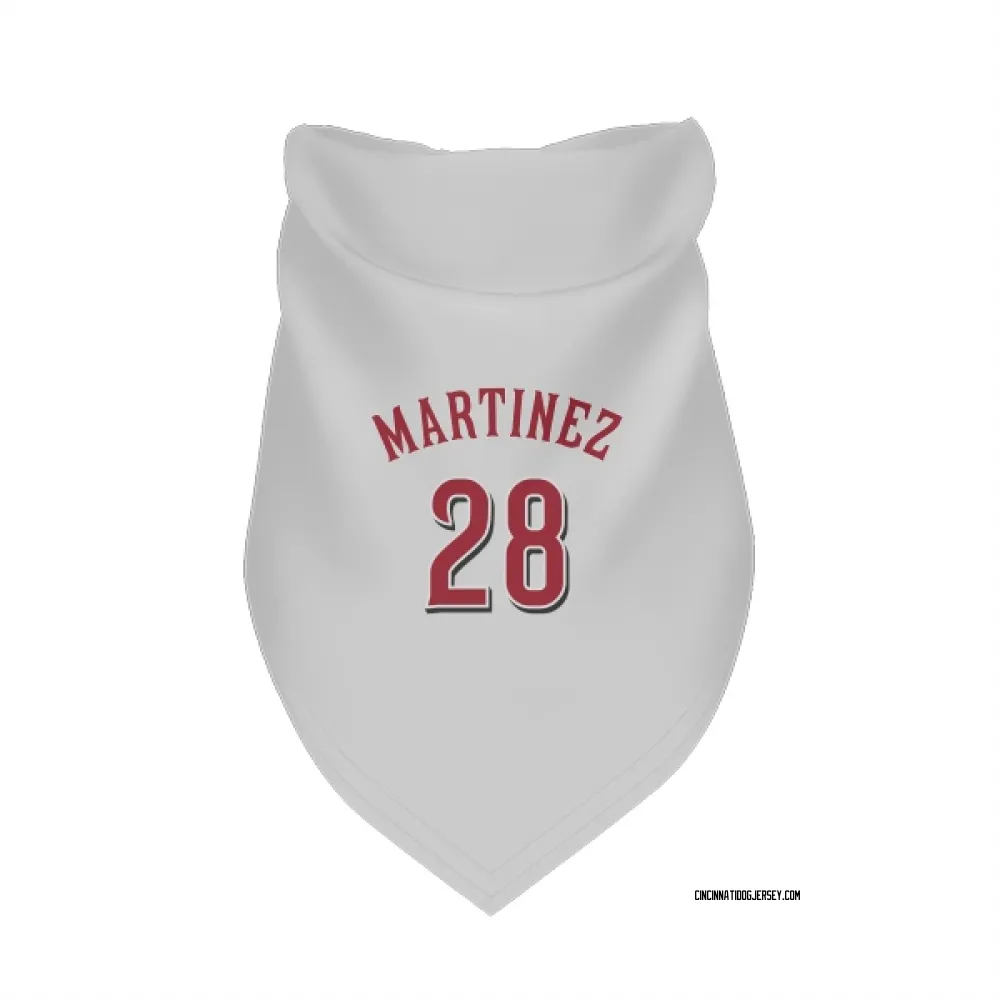 Cincinnati Reds Nick Martinez White Pet Bandana for Dog & Cat