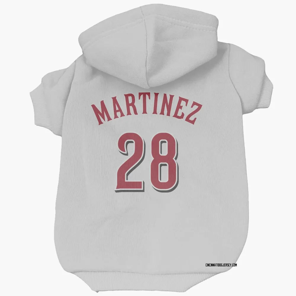 Cincinnati Reds Nick Martinez White Pet Hoodie for Dog & Cat