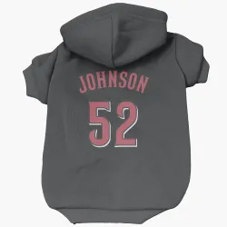 Cincinnati Reds Pierce Johnson Black Pet Hoodie for Dog & Cat