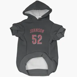 Cincinnati Reds Pierce Johnson Black Pet Hoodie for Dog & Cat