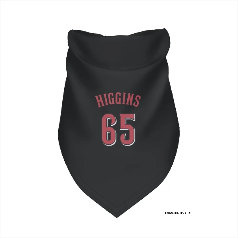 Cincinnati Reds P.J. Higgins Black Pet Bandana for Dog & Cat