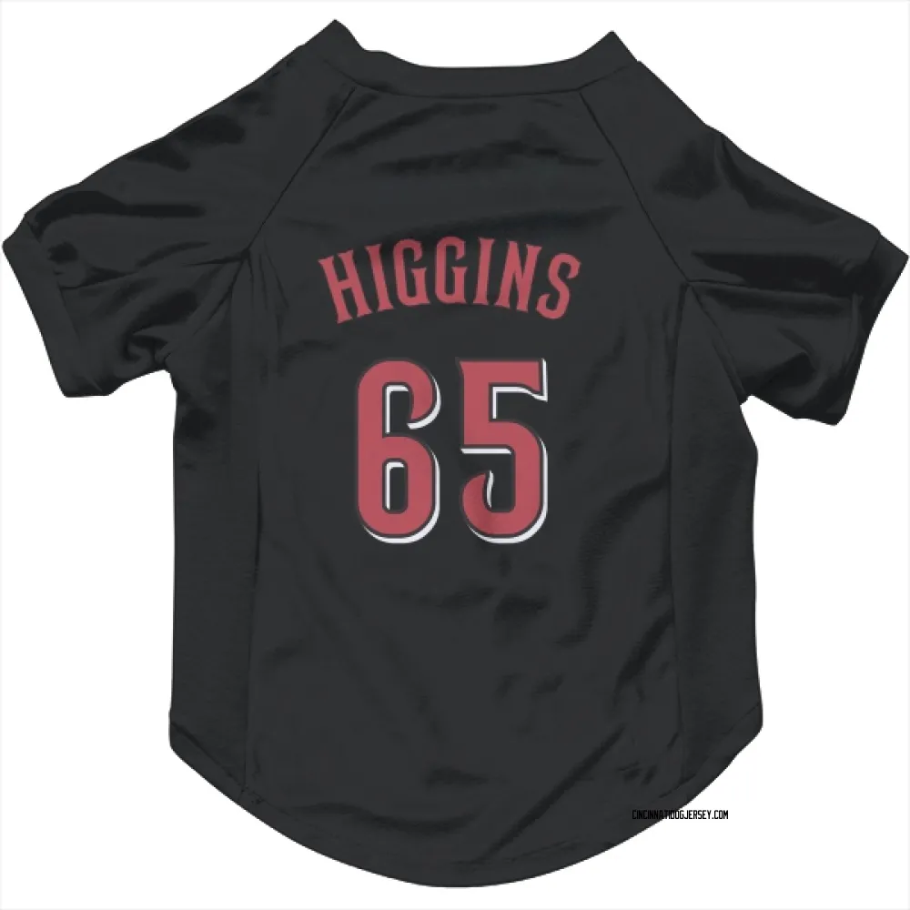 Cincinnati Reds P.J. Higgins Black Pet Jersey for Dog & Cat