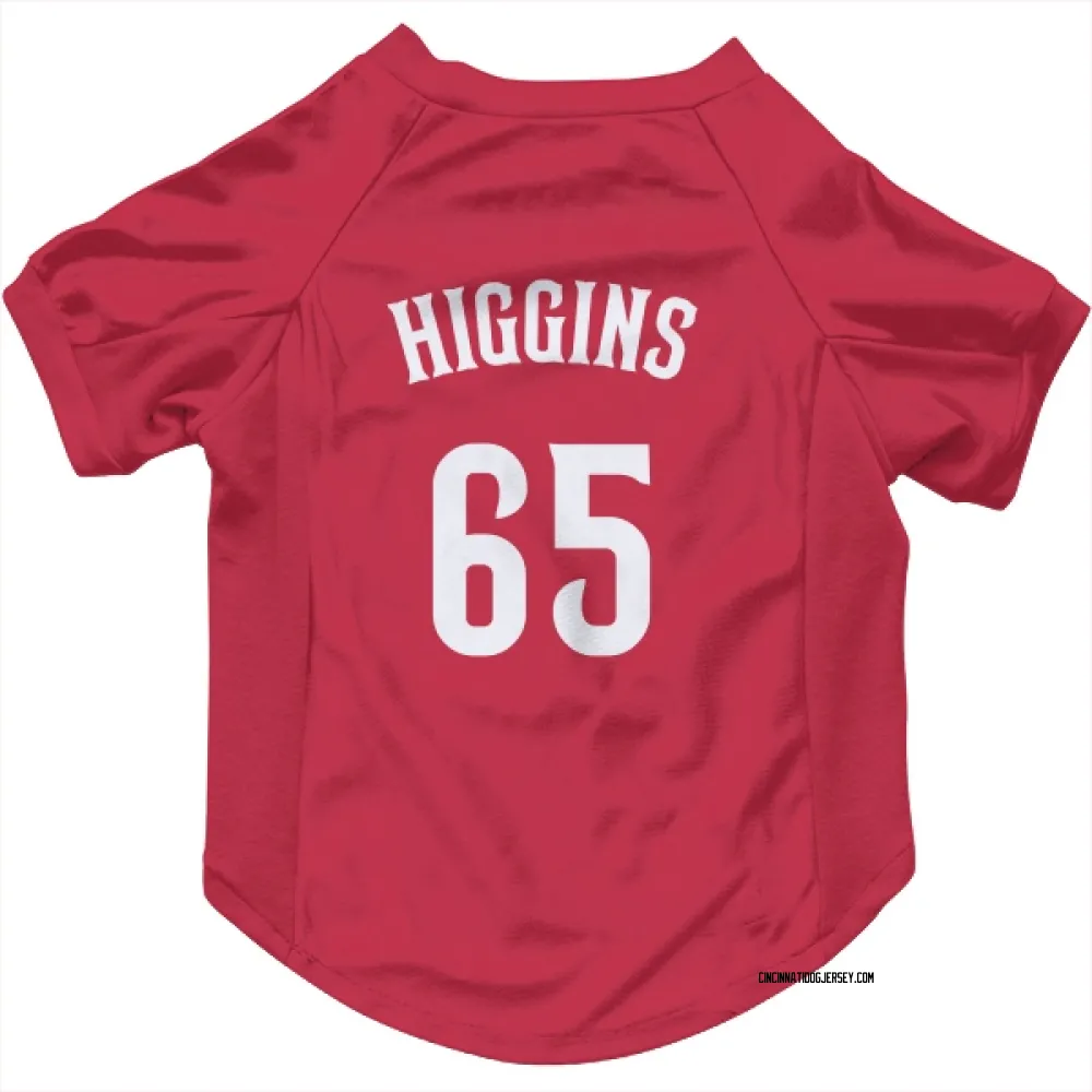 Cincinnati Reds P.J. Higgins Red Pet Jersey for Dog & Cat