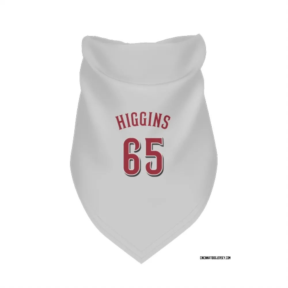 Cincinnati Reds P.J. Higgins White Pet Bandana for Dog & Cat