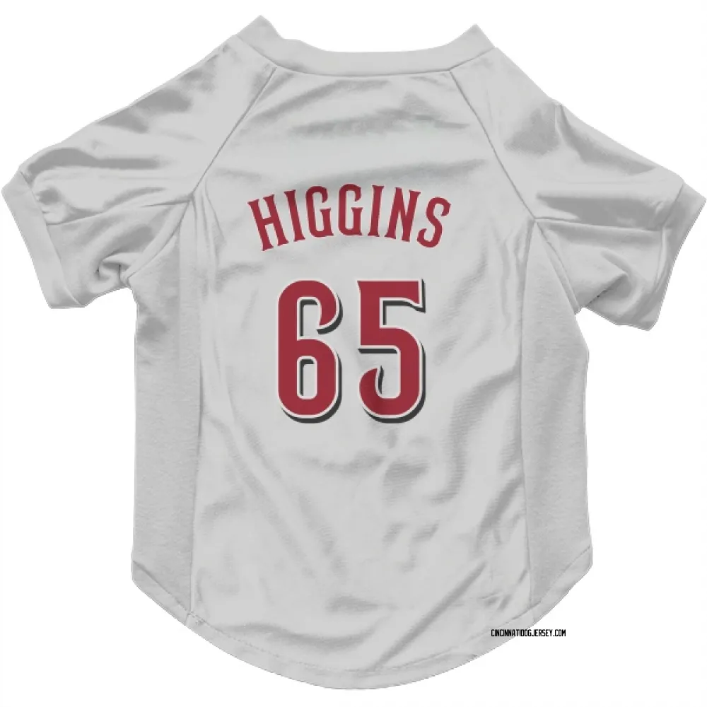 Cincinnati Reds P.J. Higgins White Pet Jersey for Dog & Cat