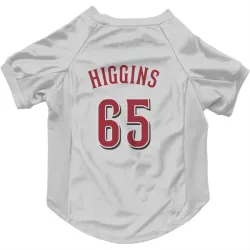 Cincinnati Reds P.J. Higgins White Pet Jersey for Dog & Cat