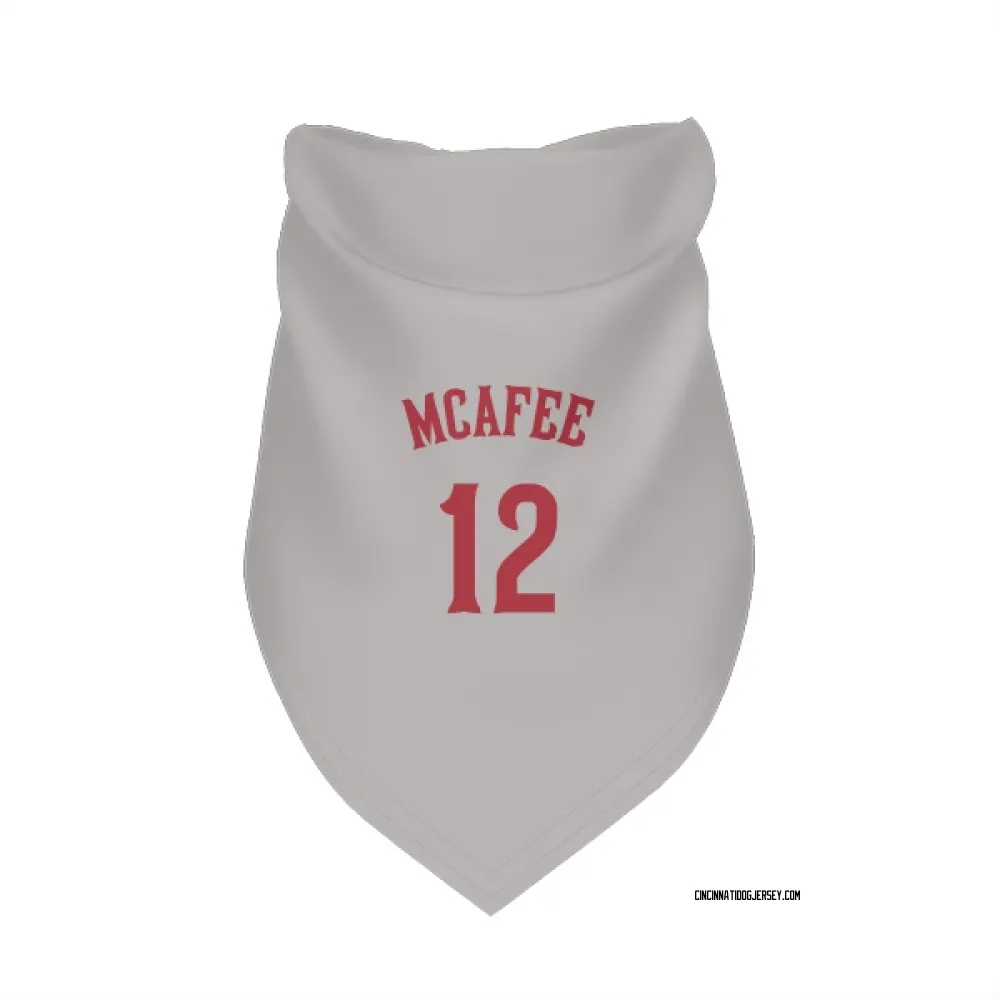 Cincinnati Reds Quincy Mcafee Gray Pet Bandana for Dog & Cat