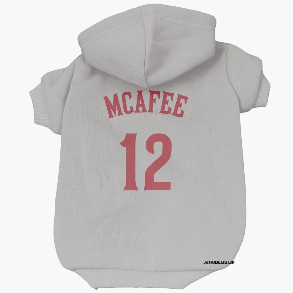 Cincinnati Reds Quincy Mcafee Gray Pet Hoodie for Dog & Cat