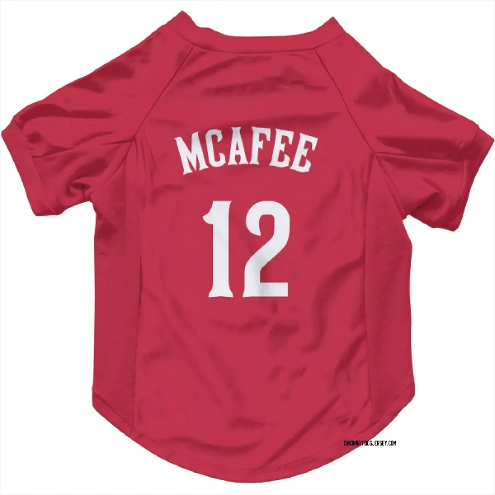 Cincinnati Reds Quincy Mcafee Red Pet Jersey for Dog & Cat