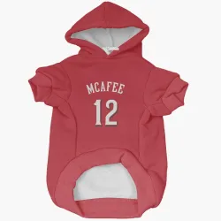 Cincinnati Reds Quincy Mcafee Scarlet Pet Hoodie for Dog & Cat