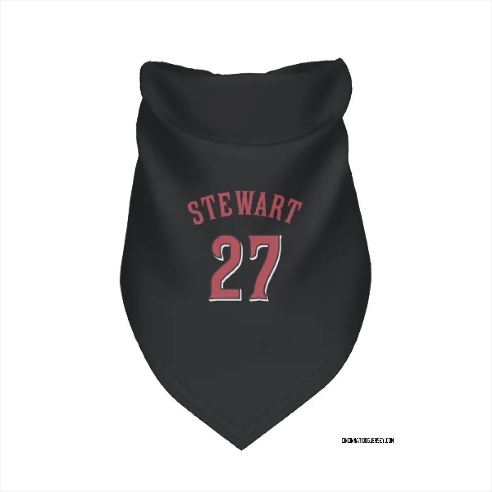 Cincinnati Reds Sal Stewart Black Pet Bandana for Dog & Cat