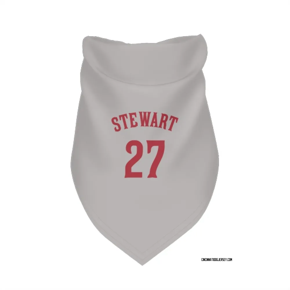 Cincinnati Reds Sal Stewart Gray Pet Bandana for Dog & Cat