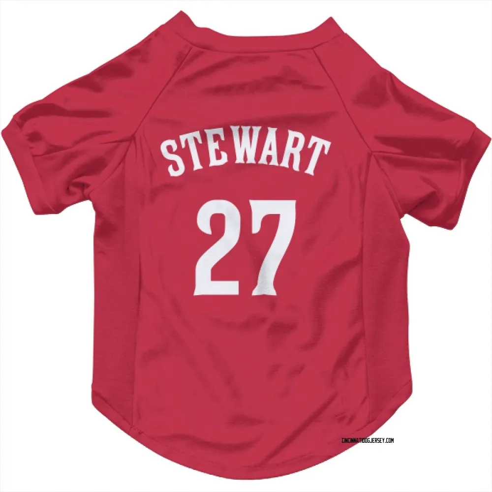 Cincinnati Reds Sal Stewart Red Pet Jersey for Dog & Cat