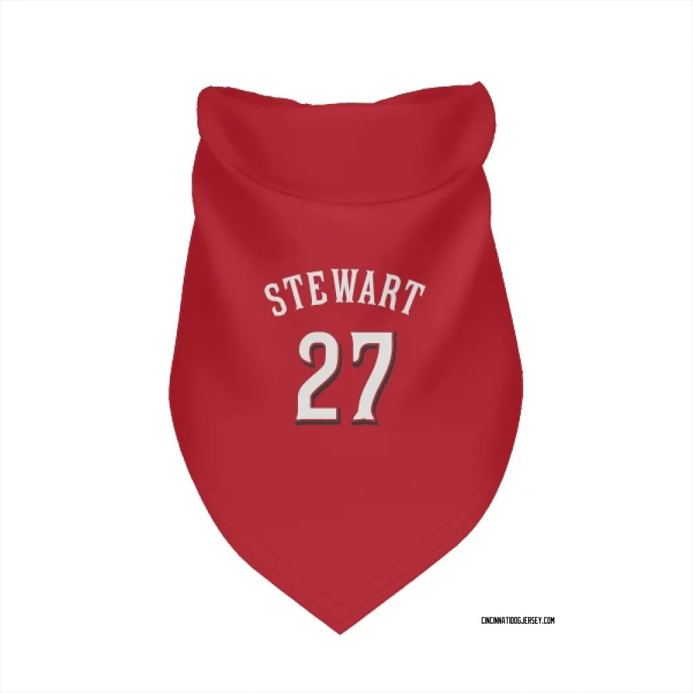 Cincinnati Reds Sal Stewart Scarlet Pet Bandana for Dog & Cat
