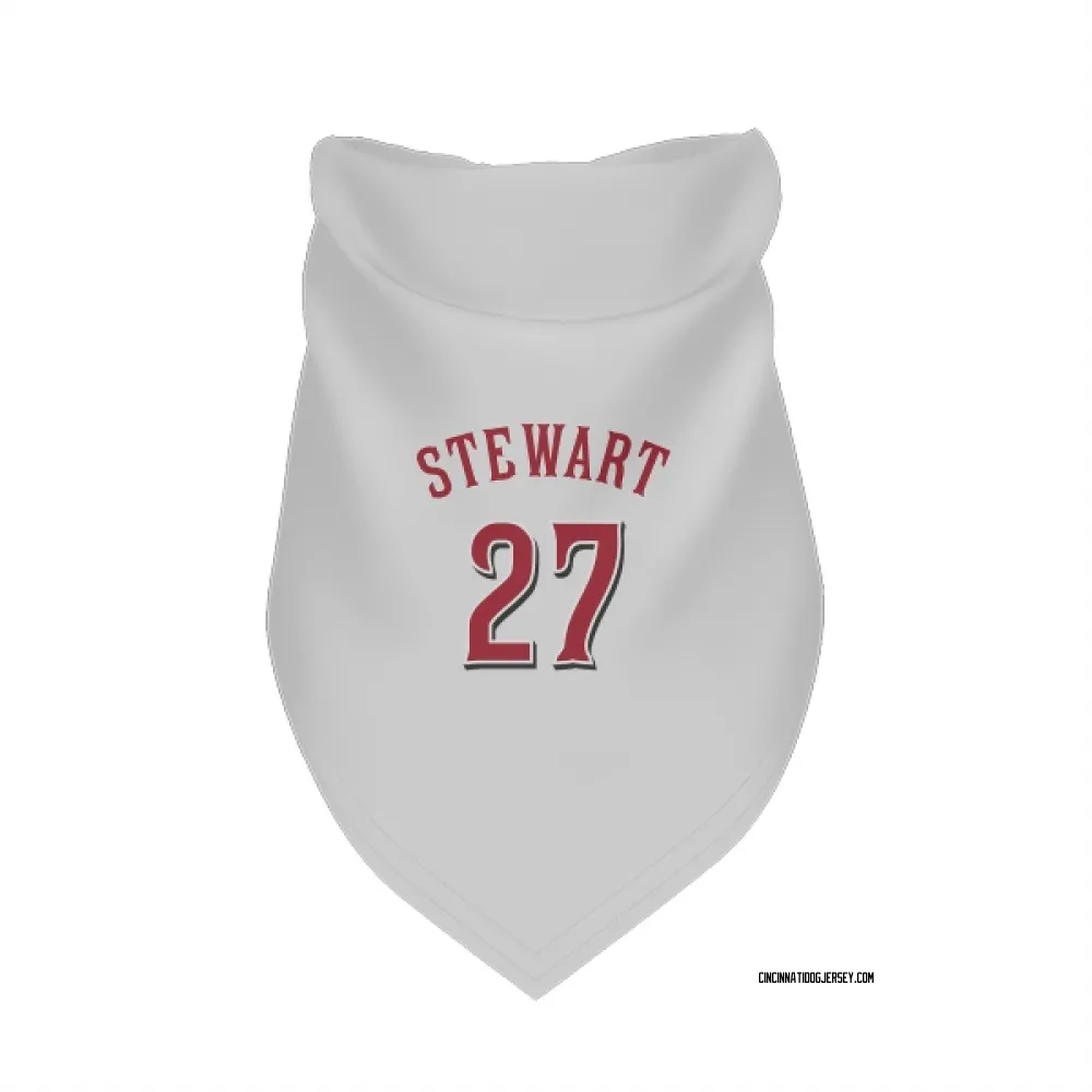 Cincinnati Reds Sal Stewart White Pet Bandana for Dog & Cat