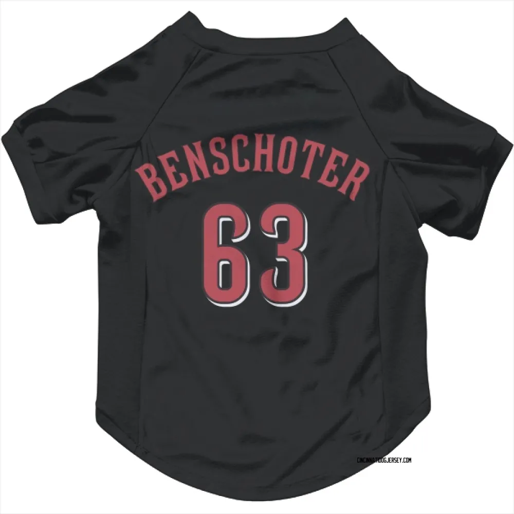 Cincinnati Reds Samuel Benschoter Black Pet Jersey for Dog & Cat