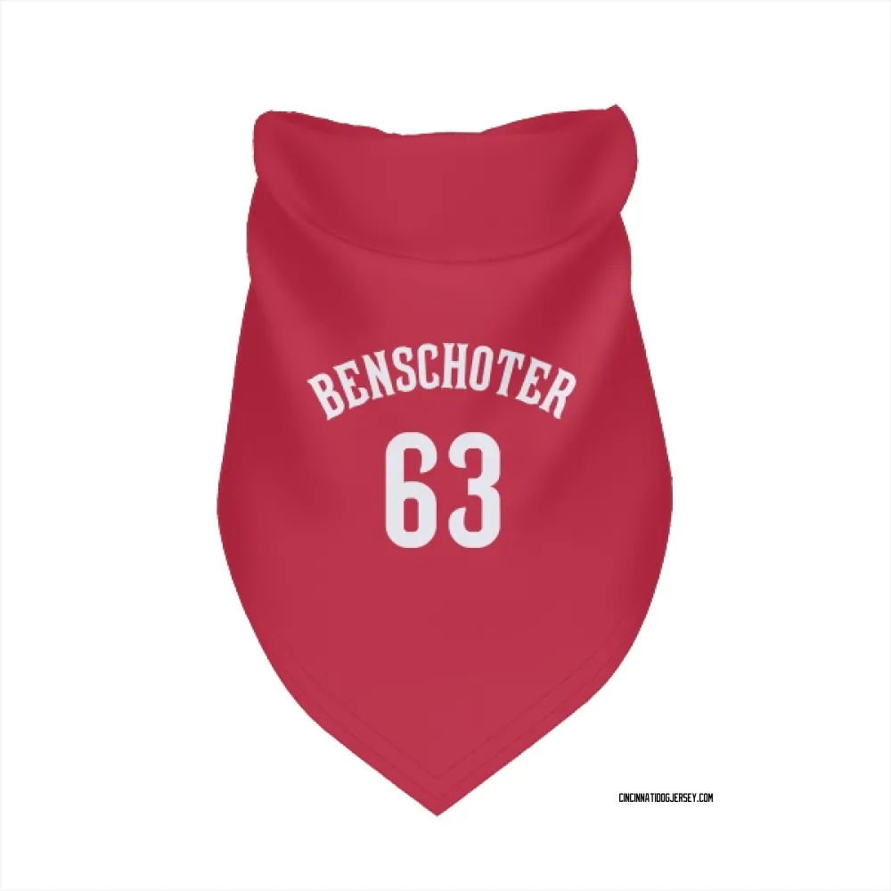 Cincinnati Reds Samuel Benschoter Red Pet Bandana for Dog & Cat