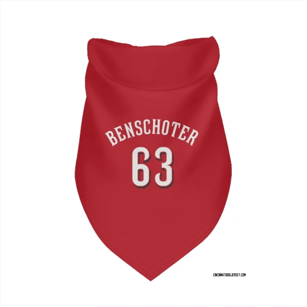 Cincinnati Reds Samuel Benschoter Scarlet Pet Bandana for Dog & Cat