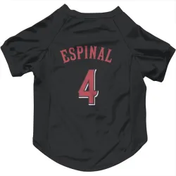 Cincinnati Reds Santiago Espinal Black Pet Jersey for Dog & Cat