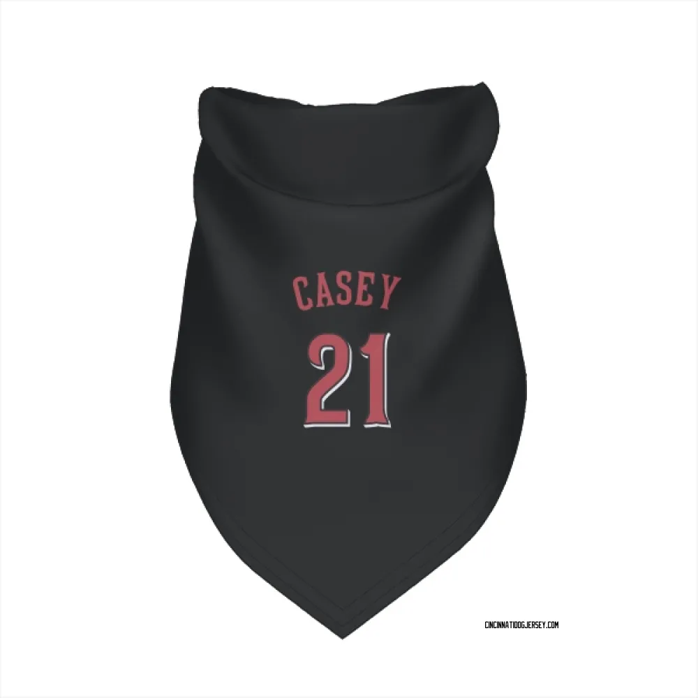 Cincinnati Reds Sean Casey Black Pet Bandana for Dog & Cat