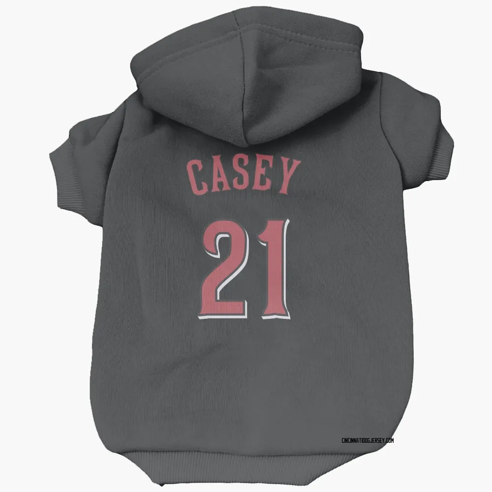 Cincinnati Reds Sean Casey Black Pet Hoodie for Dog & Cat