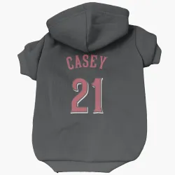 Cincinnati Reds Sean Casey Black Pet Hoodie for Dog & Cat
