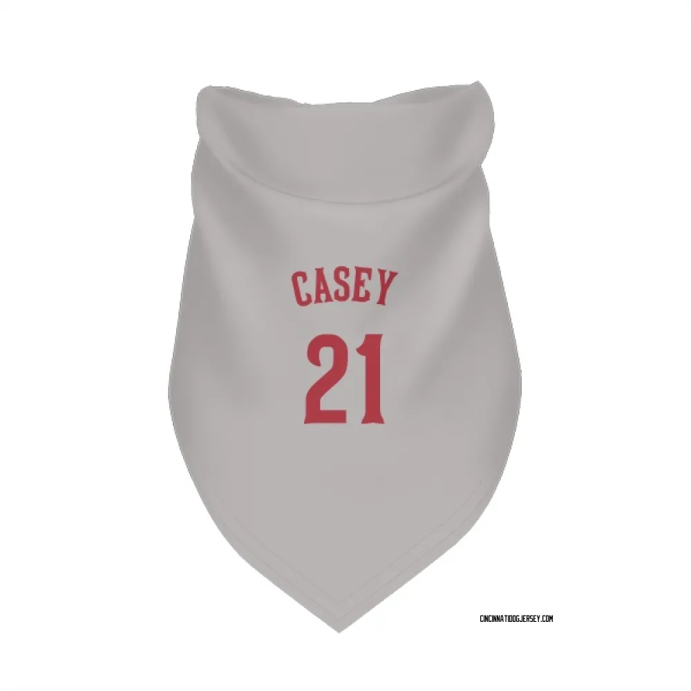 Cincinnati Reds Sean Casey Gray Pet Bandana for Dog & Cat