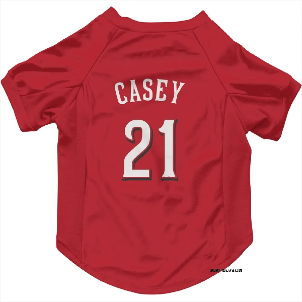 Cincinnati Reds Sean Casey Scarlet Pet Jersey for Dog & Cat