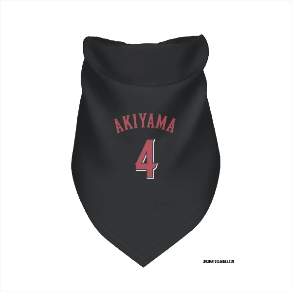 Cincinnati Reds Shogo Akiyama Black Pet Bandana for Dog & Cat