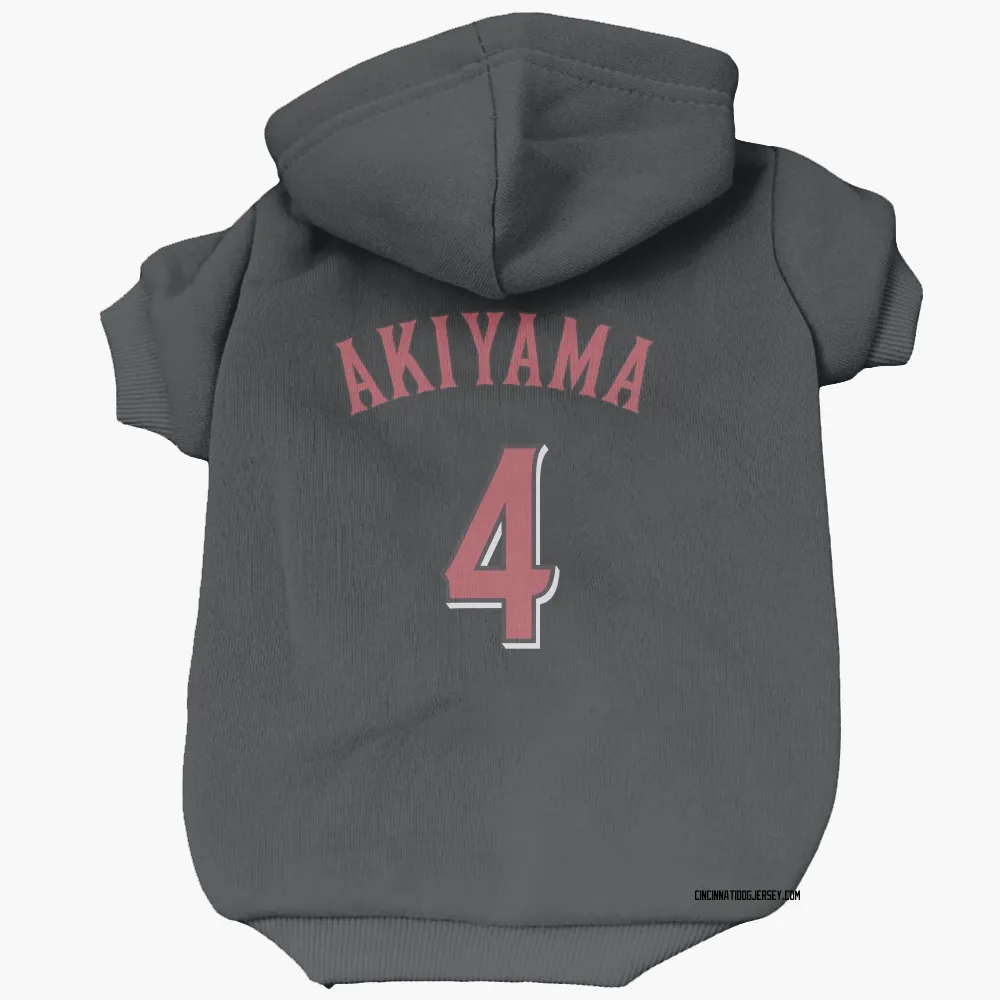 Cincinnati Reds Shogo Akiyama Black Pet Hoodie for Dog & Cat