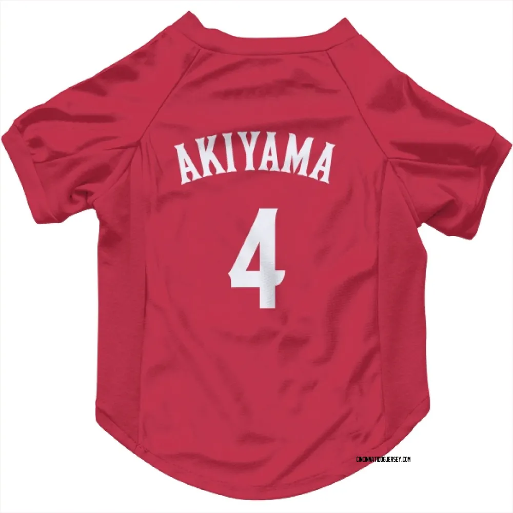 Cincinnati Reds Shogo Akiyama Red Pet Jersey for Dog & Cat