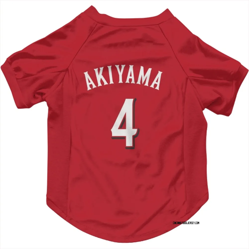 Cincinnati Reds Shogo Akiyama Scarlet Pet Jersey for Dog & Cat