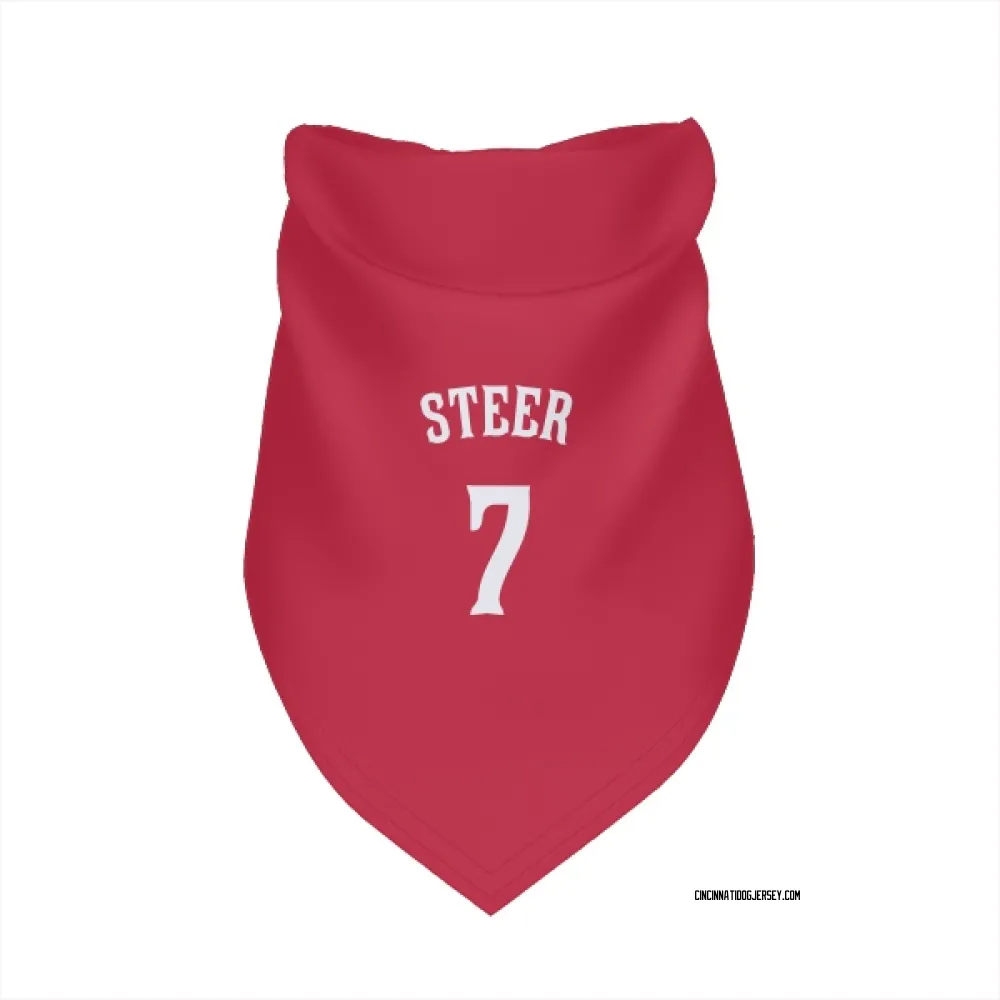 Cincinnati Reds Spencer Steer Red Pet Bandana for Dog & Cat