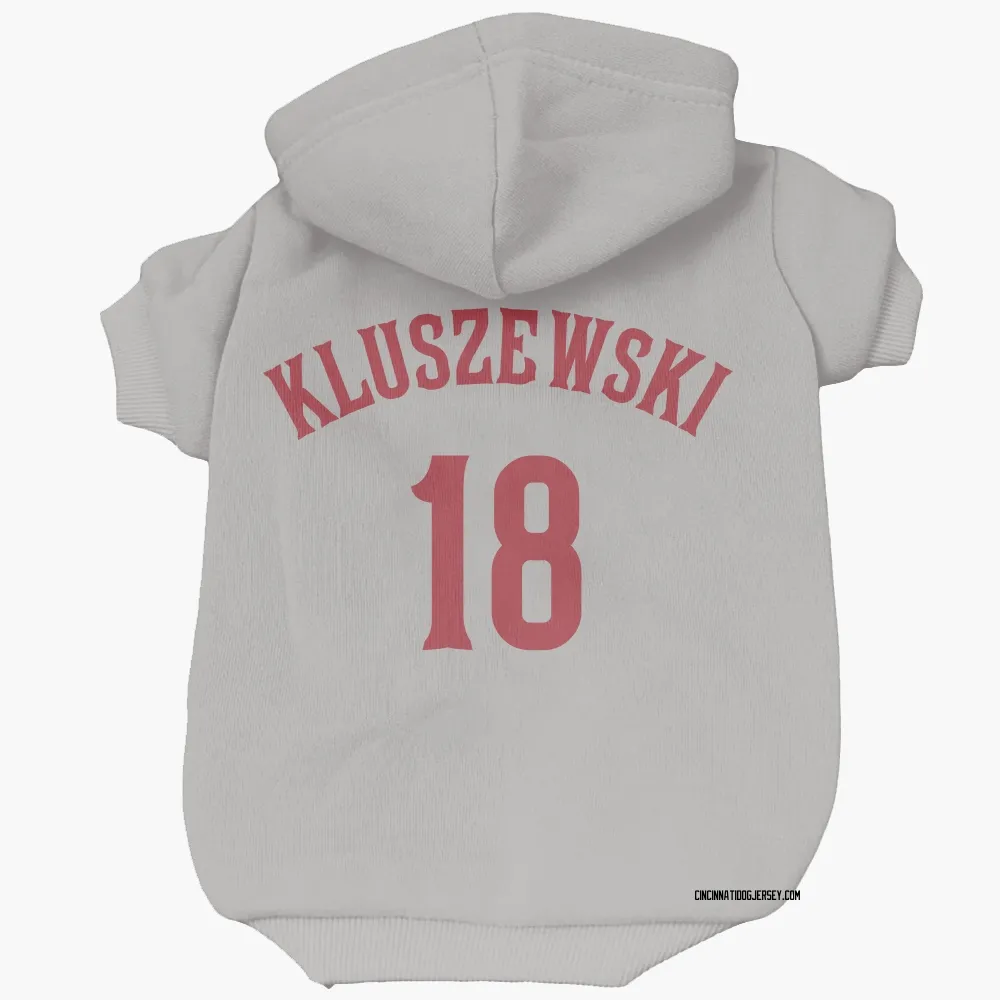 Cincinnati Reds Ted Kluszewski Gray Pet Hoodie for Dog & Cat
